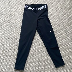 Nike Pro, Black Leggings, cut offs